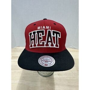 Miami Heat Mitchell & Ness Hardwood Classics NBA Snapback Hat Cap